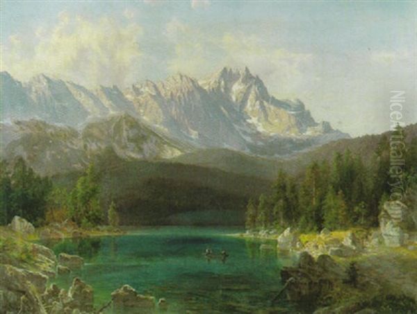 Der Eibsee Mit Blick Auf Das Zugspitzmassiv - view 1