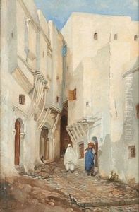 Venelle Orientaliste Animee by Emile Sacre