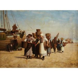 Terugkeer Van De Vischafslag by Philip Lodewijk Jacob Frederik Sadee
