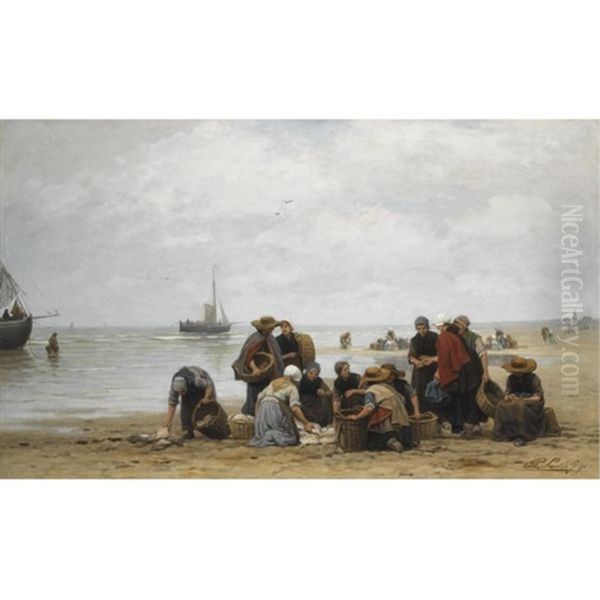 Sorting The Catch On Scheveningen Beach - view 1