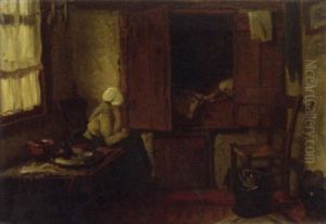 A Quiet Moment by Philip Lodewijk Jacob Frederik Sadee