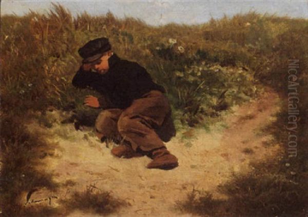 A Young Boy In The Dunes - view 1