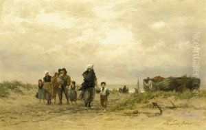 The Arrival Of The Fleet by Philip Lodewijk Jacob Frederik Sadee