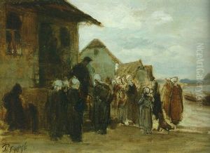 De Bedeling, Katwijk by Philip Lodewijk Jacob Frederik Sadee