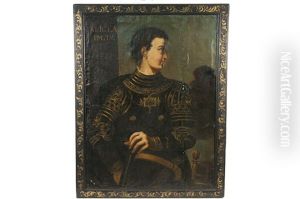 Portrait Of Emperor Caligula (from The Emperors And Empresses Of Rome Series) (after Original Paintings By Titian)