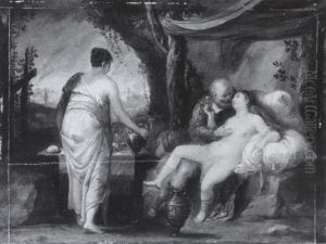 Lot Und Seine Tochter by Aegidius Sadeler II