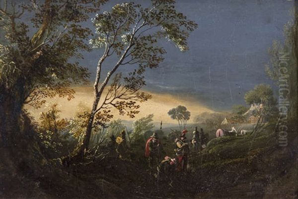 A Clearing In A Forest With Figures - view 1