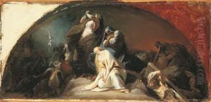 Marie-madeleine Au Pied De La Croix by Francois Bouchot