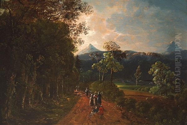 View Of The Great Sugar Loaf And Little Sugar Loaf, County Wicklow - view 1