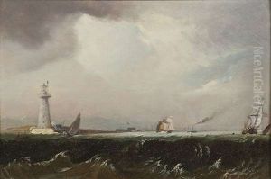 Off Poolbeg Lighthouse, Dublin Bay