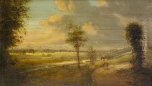 View From The Phoenix Park Towards The Royal Hospital Kilmainham by William Sadler the Younger