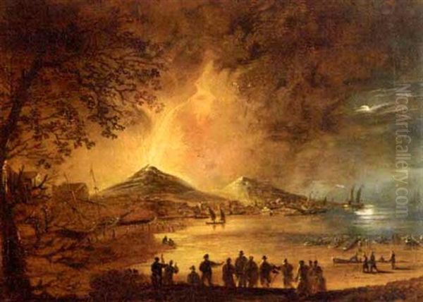 The Eruption Of Mount Vesuvius - view 1