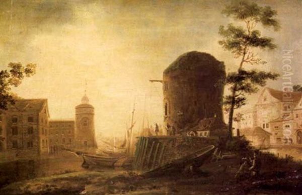 View Of A Town With Tower Ruins - view 1