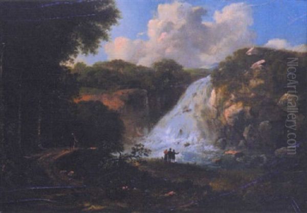 Waterfall At Powerscourt, Co. Wicklow - view 1