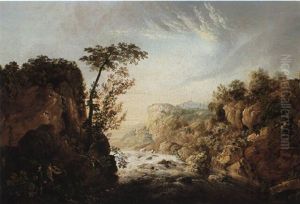 River Landscape With Fishermen River Landscape With Fishermen