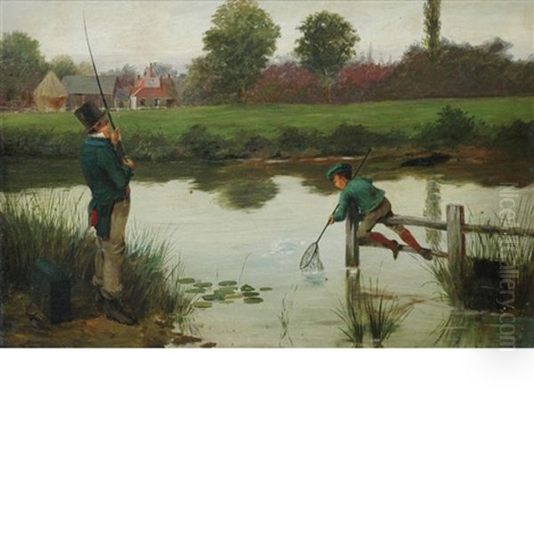 Father And Son Fishing - view 1