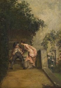 Teasing At The Park by Walter-Dendy Sadler