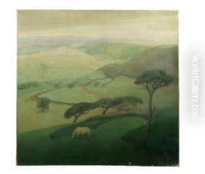 Soir Dans Les Montagnes by Valerius De Saedeleer