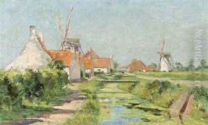 Sunny Landscape Near Lissewege (ca. 1895) by Valerius De Saedeleer
