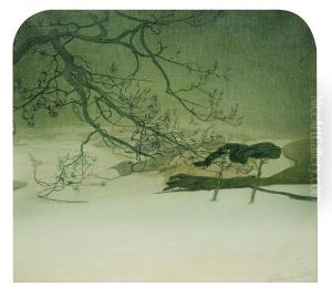 Paysage D'hiver (winter In Wales) by Valerius De Saedeleer