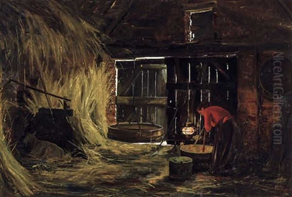 Inside The Barn - Tempelhof, Latem (ca. 1903) - view 1