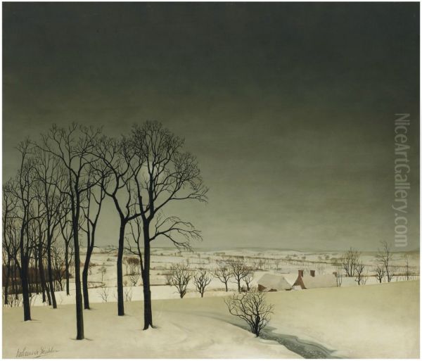 View Of Tiegem In Winter - view 1