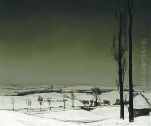 Vinterlanschap - Paysage Hivernal by Valerius De Saedeleer