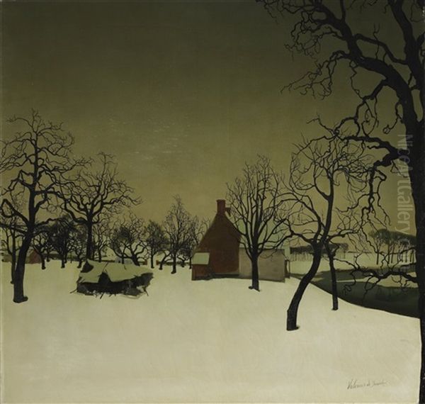 Tempelhof Onder De Sneeuw - Sint-martens-latem - view 1