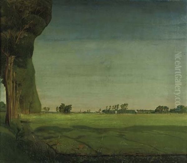 Le Rideau D'arbres - Landschap Met Dreef - view 1