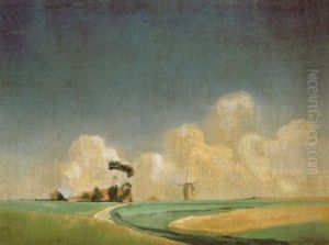 Zomerlandschap Met Molen by Valerius De Saedeleer