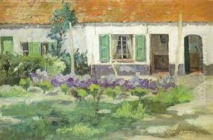Zonnige Hoeve Met Groententuin (sint-martens-latem) by Valerius De Saedeleer