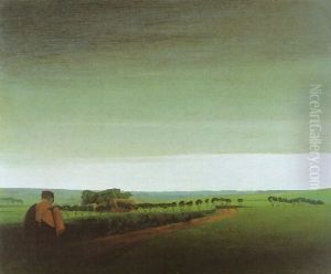 Zomerlandschap Bij Naderend Onweer by Valerius De Saedeleer
