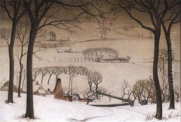 Paysage D'hiver - Winterlandschap - view 1