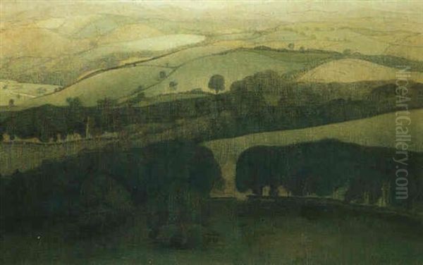 Fin De Journee Grise A Rhyd-y-gelin (wales 1919) - view 1