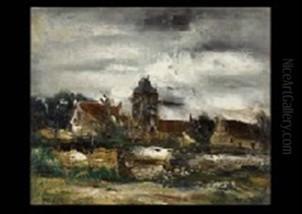 Landscape In Auvers - view 1