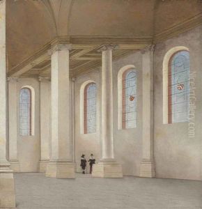The Interior Of The Nieuwe Kerk, Haarlem, Seen From The South-west
