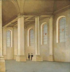 Haarlem, The Interior Of The Nieuse Kerk, Seen From The Southwest