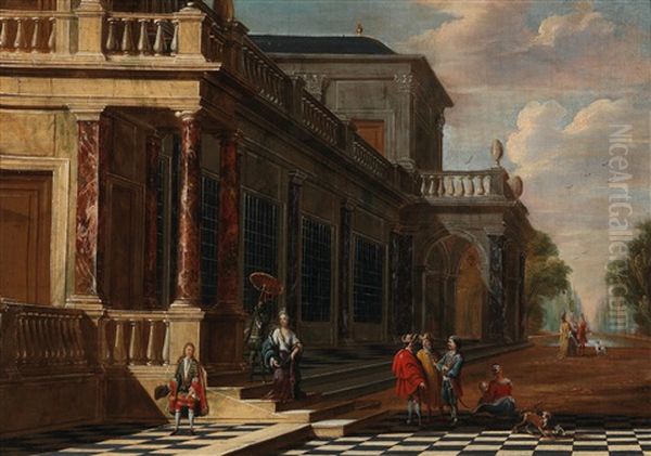 An Elegant Party In Front Of A Palace - view 1