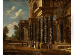 Ruinenlandschaft by Jacob Ferdinand Saeys