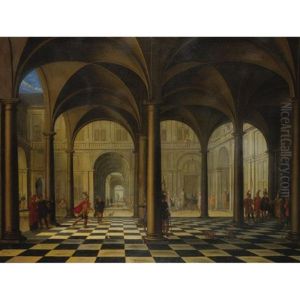 Interior Of A Cathedral by Jacob Ferdinand Saeys