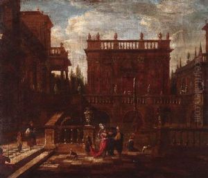 Hofische Gesellschaft Im Schlospark by Jacob Ferdinand Saeys
