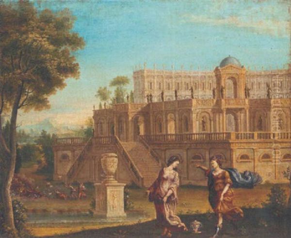 An Architechtural Capriccio With An Allegorical Scene - view 1
