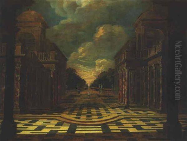 The Courtyard Of A Baroque Palace - view 1