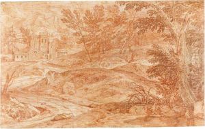 Wooded Landscape With A Castle In The Distance