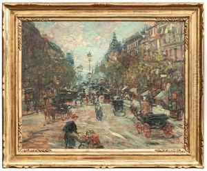 Ulice V Parizi (boulevard Italien) by Jan Safarik