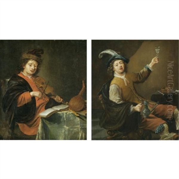 An Allegory Of Taste (+ An Allegory Of Music; Pair) - view 1