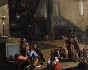 Interieur Mit Zauberszene: Die Bekehrung Des Philetus