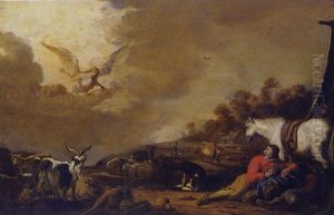 L'annonce Faite Aux Bergers by Cornelis Saftleven