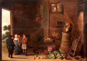 Interieur De Cuisine by Herman Saftleven