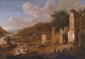 Flusslandschaft by Herman Saftleven